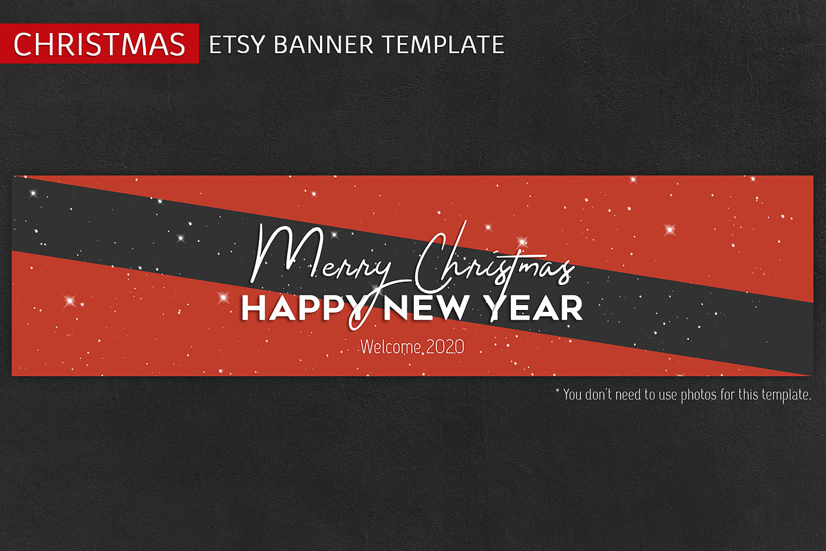ETSY Christmas Banner Template, a Templates & Theme by illycreative (Photo 15 of 16)