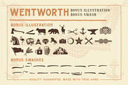 Wentworth Typeface, a Sans Serif Font by ngene (Thumbnail 10 of 10)
