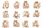 Whimsical Mother's Day owl Clipart, an Illustration by Designworld (Thumbnail 2 of 7)