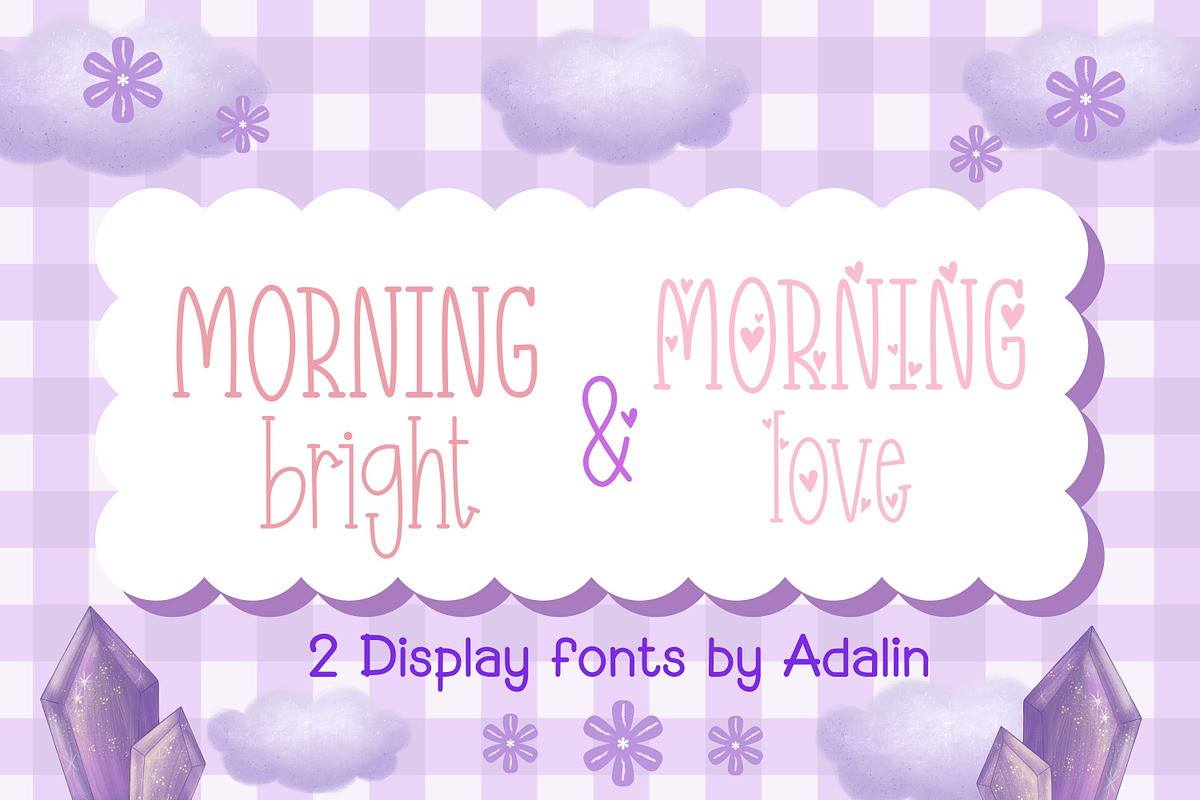 Morning Bright & Morning Love, a Serif Font by Adalin Shop (Photo 1 of 7)