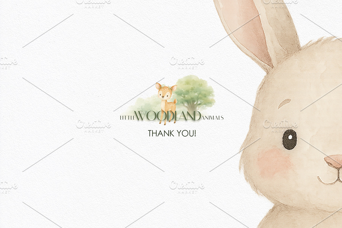 Woodland Animals Watercolor, an Animal Illustration by Ana-Sakuta (Photo 10 of 10)