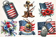 Memorial Day Sublimation Clipart, an Illustration by DreamCafeArt (Thumbnail 3 of 5)