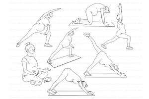 Prenatal Yoga Stamps