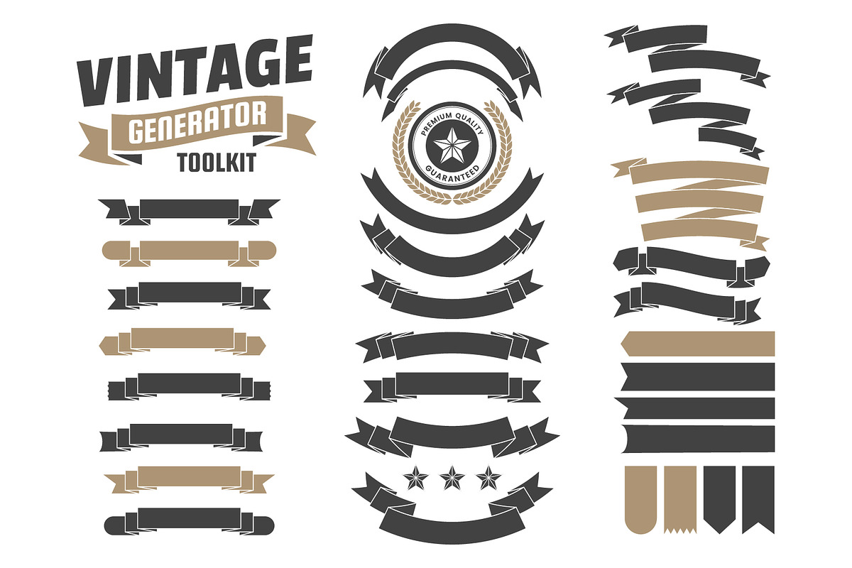 395 VINTAGE GENERATOR TOOLKIT, a Branding & Logo Template by Toonsteb (Photo 9 of 13)