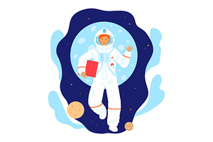 Cosmonaut Space Research Woman