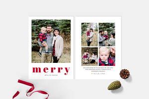 Christmas Card Template CD133