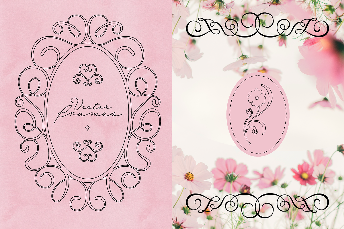 Curly Flourish Frames & Borders, an Object Graphic by venimo (Photo 10 of 15)