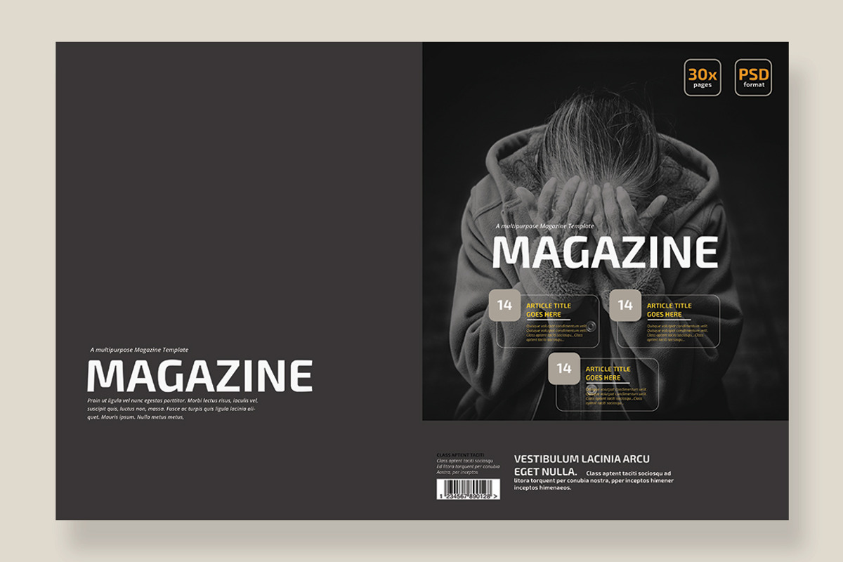 Magazine Template 01, a Magazine Template by pmvch (Photo 3 of 12)