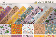 Summer flowers set, a Seasonal Illustration by Collection by VY (Thumbnail 11 of 11)