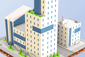 Low Poly City Buildings