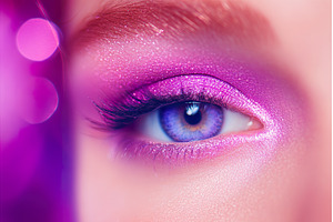 Close up of a Woman s Eye with, a Beauty & Fashion Photo by Lermont51