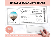 EDITABLE Boarding Pass Template, a Templates & Theme by Templatables (Thumbnail 1 of 8)