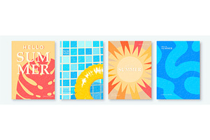 Summer abstract vector backgrounds, an Illustration by Zaie