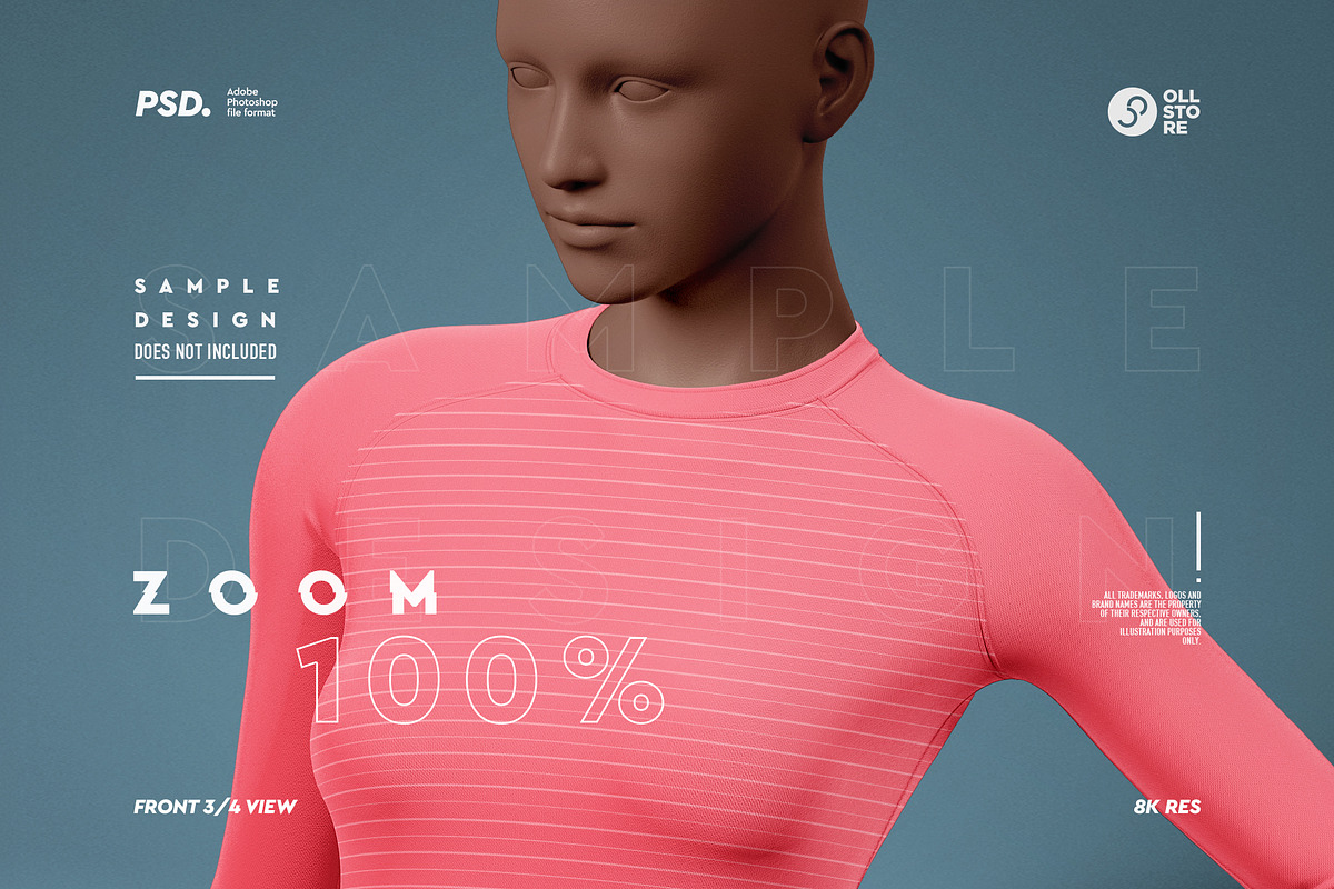 Women's Activewear Mockup Set, a Shirt Mockup by OllStore (Photo 14 of 17)
