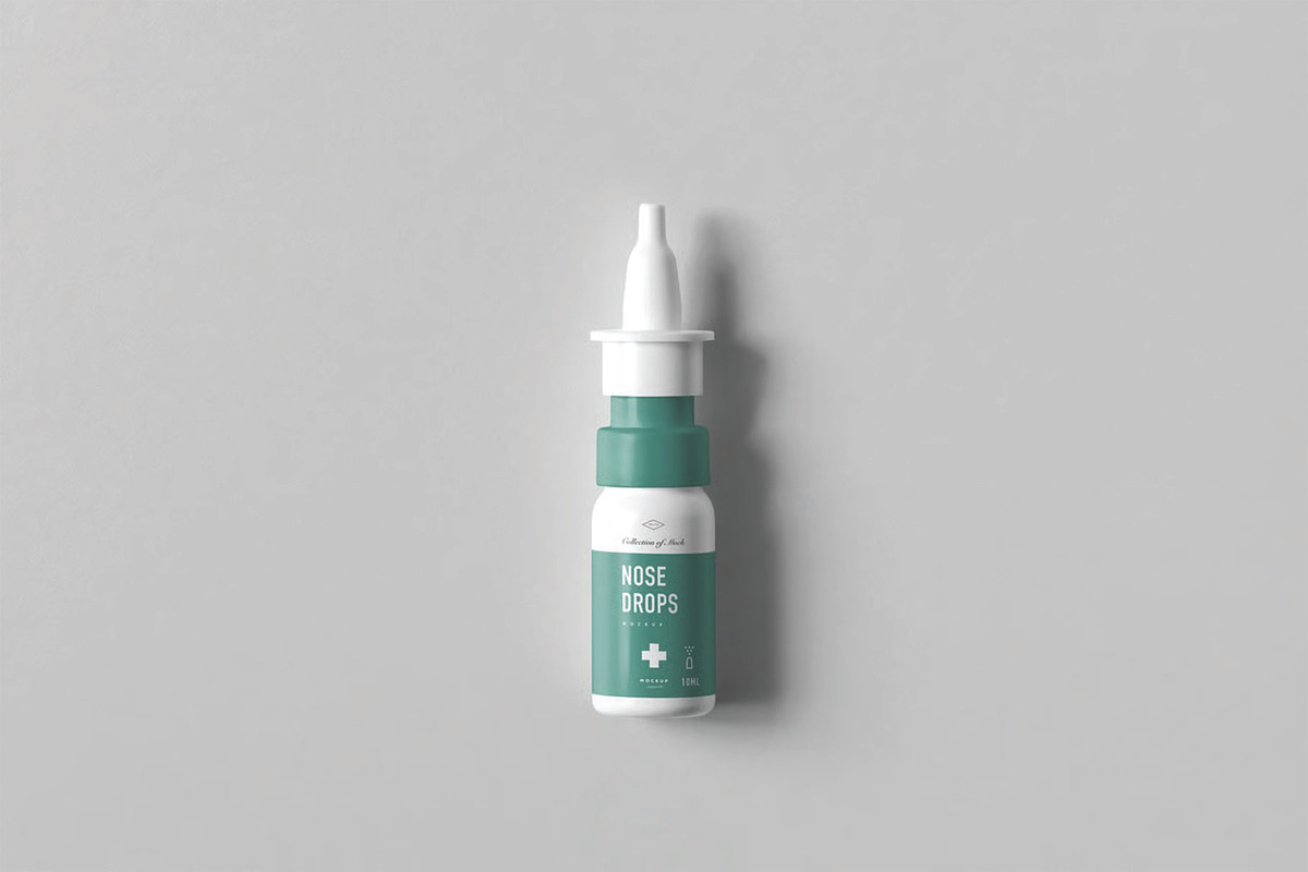 Nose Drops Mockup, a Packaging Mockup by DesignRushMarket (Photo 9 of 9)
