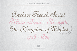 Archive French Script