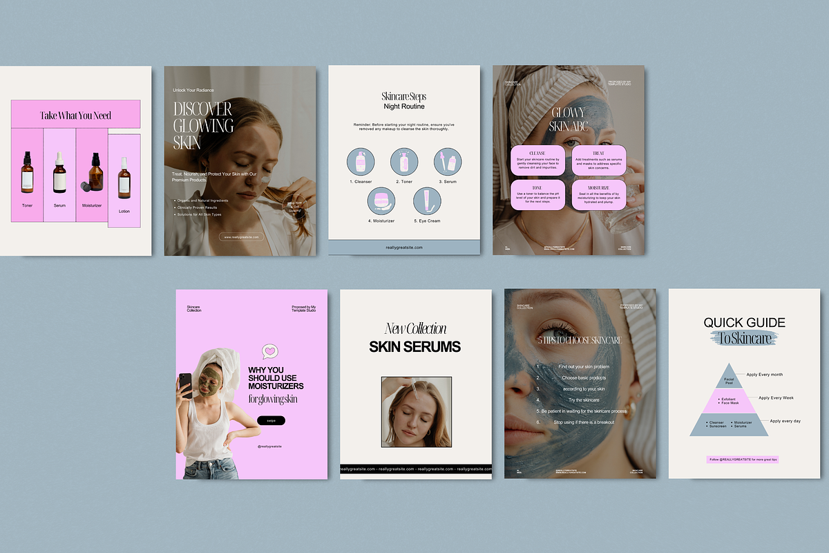 Skincare Coach Instagram Template 01, a Social Media Template by My Template Studio (Photo 12 of 23)