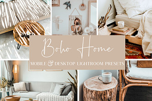 5 BOHO HOME LIGHTROOM PRESETS