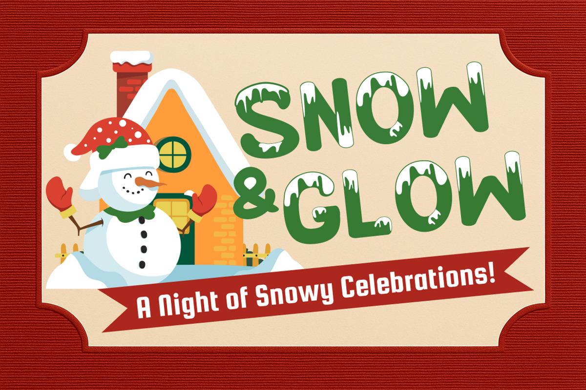 Snowbliss – Winter Display Font, a Sans Serif Font by Vadovastd (Photo 6 of 7)