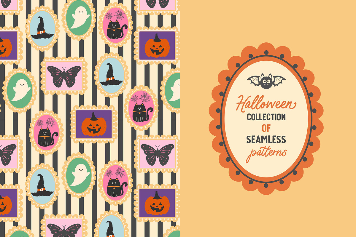 50 Halloween seamless patterns, a Pattern Graphic by EltaMaxArt (Photo 11 of 15)