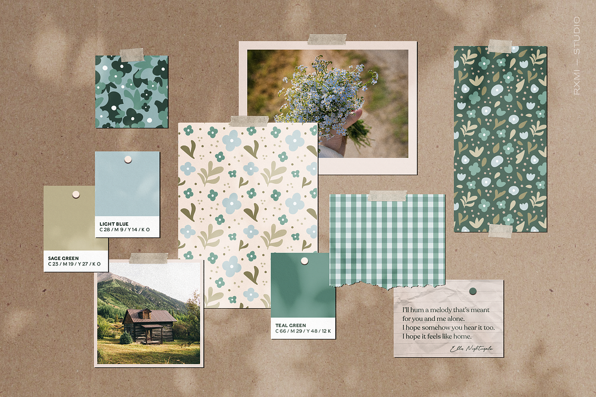 Cottage Garden | Pattern Collection, a Pattern Graphic by Rxmi Studio (Photo 2 of 9)