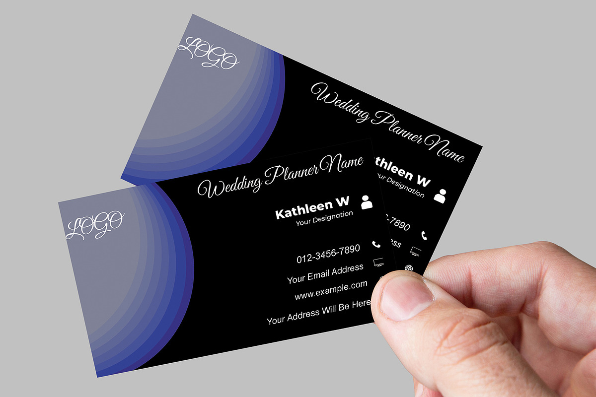 Creative Wedding Agency Card PSD preview 5