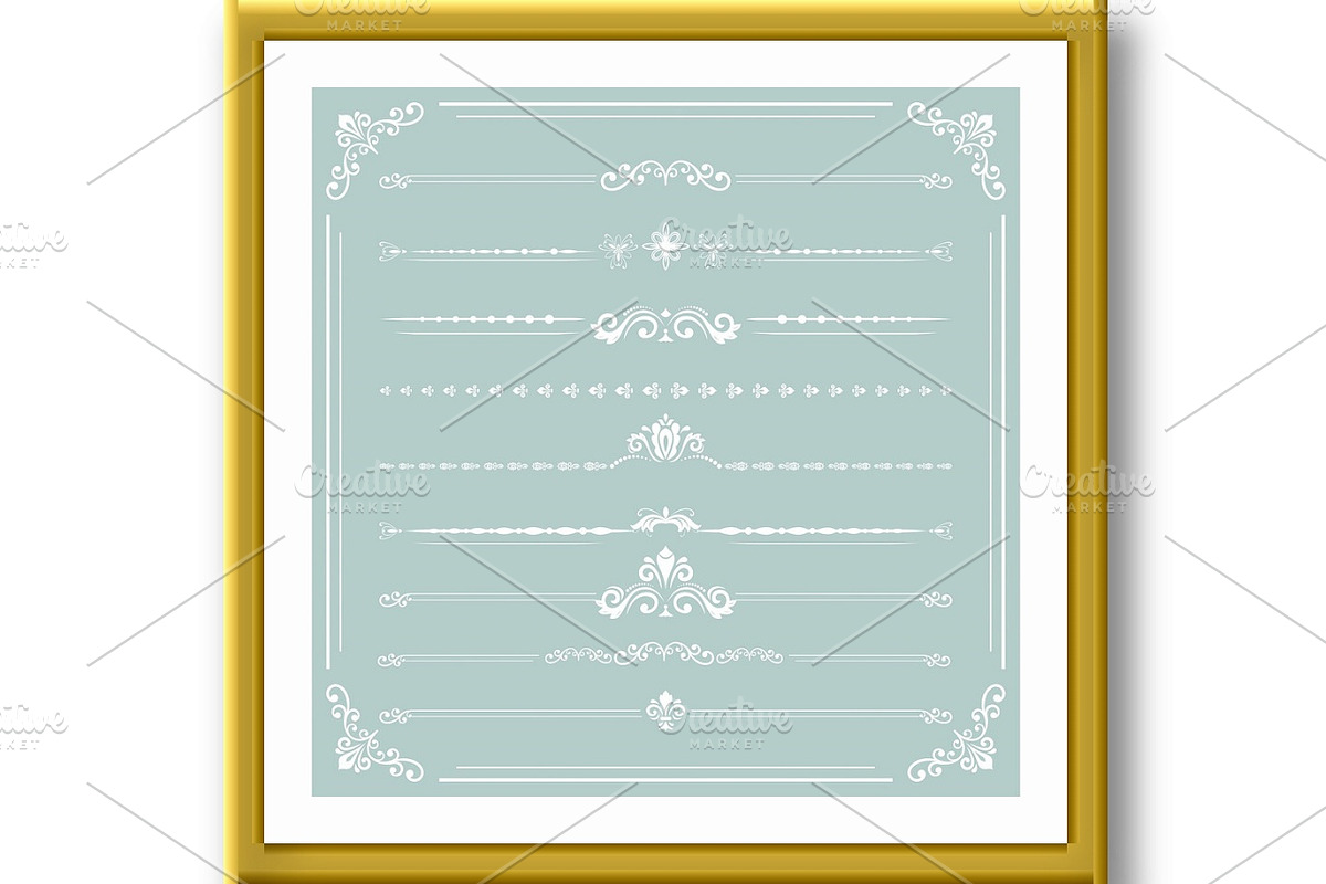 Set of Vector Horizontal Patterns, a Decorative Illustration by FineArtStudio (Photo 3 of 3)