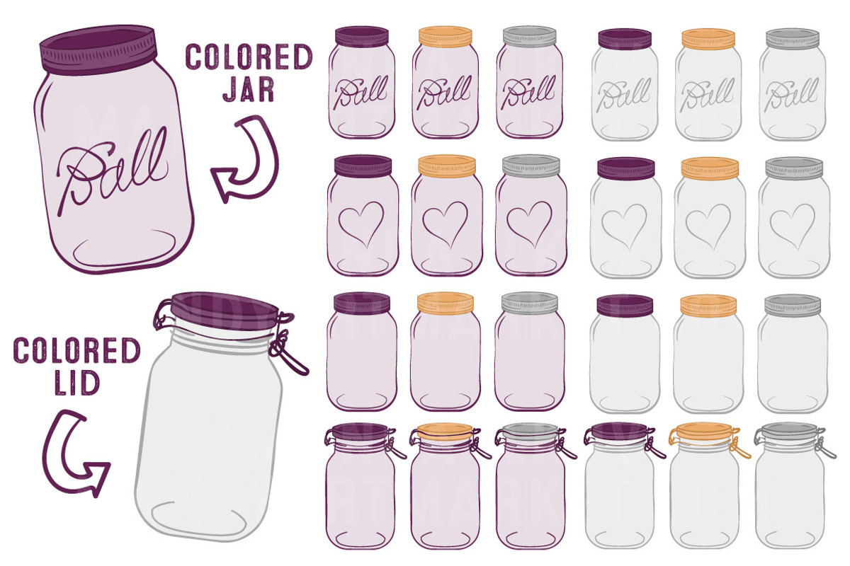 Plum Jar Vectors & Clipart, an Illustration by Amanda Ilkov (Photo 2 of 4)