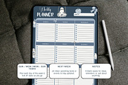 Toile Ghosts Halloween Planner, a Marketing Template by Traveling Designer (Thumbnail 3 of 6)