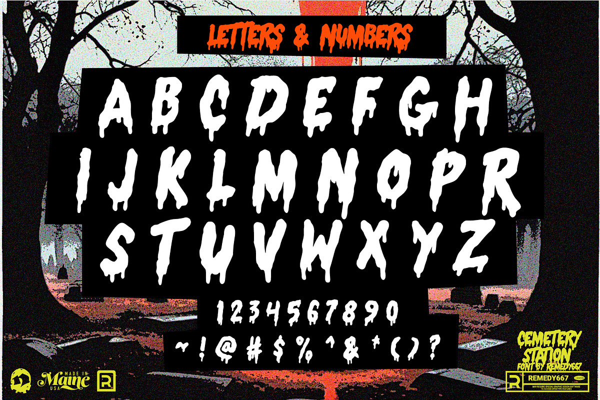 Cemetery Station, a Font by Remedy667 (Photo 8 of 9)