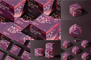 Square Cardboard Box Mock-up, a Packaging Mockup by zippypixelstudio (Thumbnail 1 of 12)