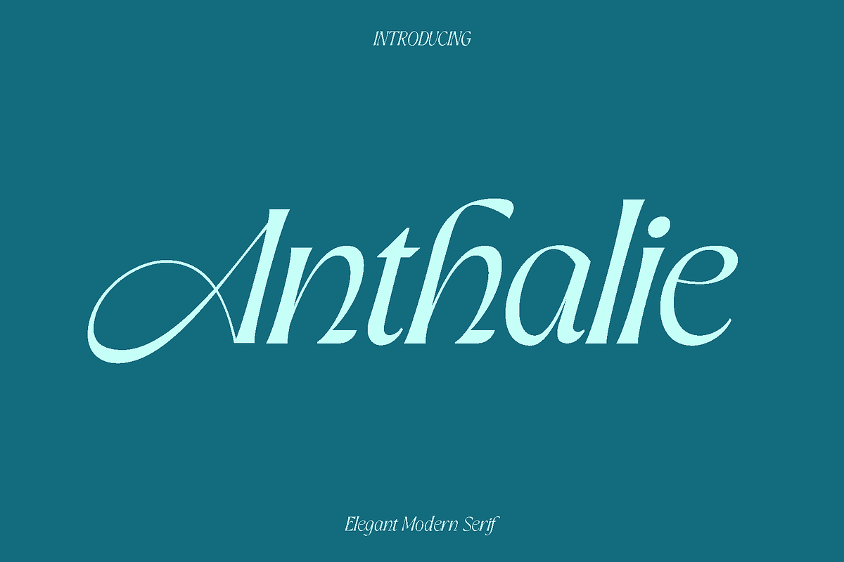 Anthalie - Elegant Modern Serif, a Serif Font by Luna Shop (Photo 1 of 9)