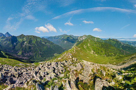 Tatra Mountain (Poland) view from Kasprowy Wierch range., a Nature Photo by YuriyB