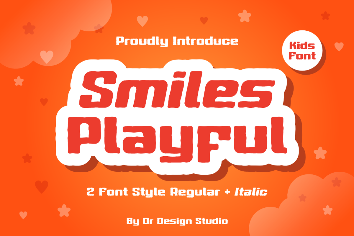 Smiles Playful Font, a Sans Serif Font by QR Design Studio (Photo 1 of 10)