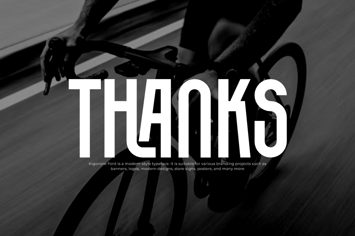 Kigonore - Tall Ligatures Font, a Sans Serif Font by QR Design Studio (Photo 8 of 8)