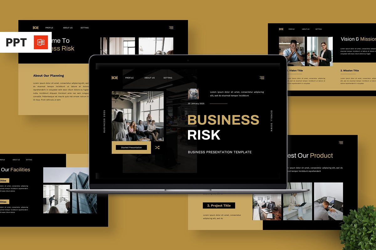 Business Risk - Business Powerpoint, a Presentation Template by Deepslide Studio (Photo 1 of 6)