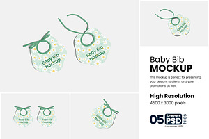 Baby Bib Mockup, a Product Mockup by bimockup
