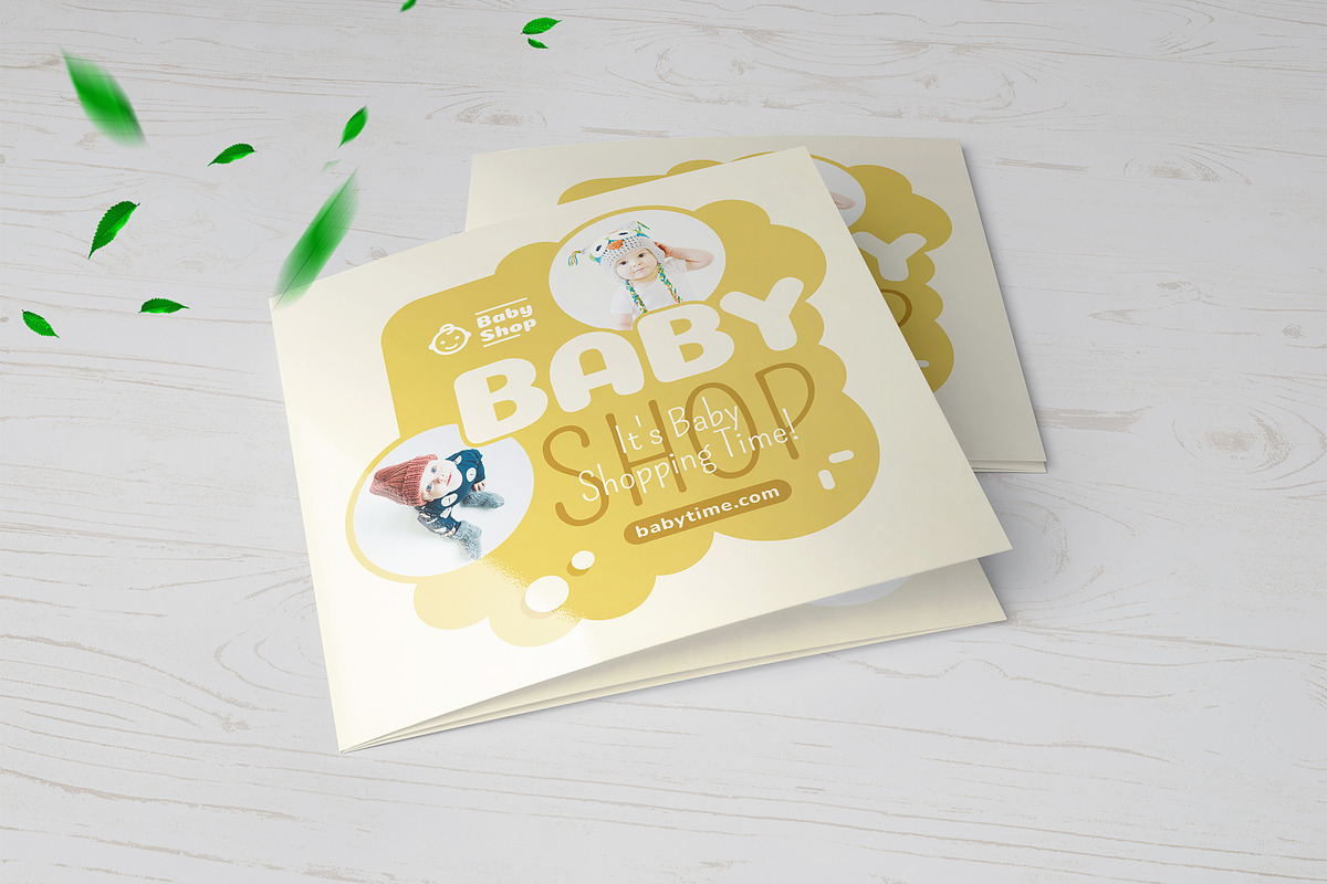 Baby Shop Square Trifold Brochure, a Brochure Template by Designsoul14 (Photo 4 of 5)