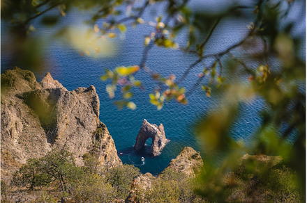 Top view of the Golden Gate rock in, a Nature Photo by Igor Tichonow