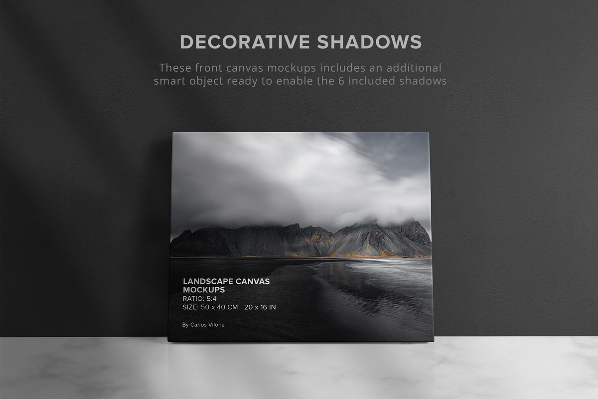 Canvas Ratio 5x4 Mockups Set, a Print Template by Mockups by Carlos Viloria (Photo 9 of 11)