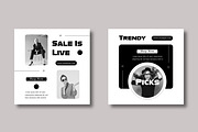 Minimal Fashion Social Media Design, a Social Media Template by MightyDesign (Thumbnail 4 of 8)