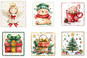 Christmas Stamp Clipart, a Seasonal Illustration by Designking (Thumbnail 3 of 3)