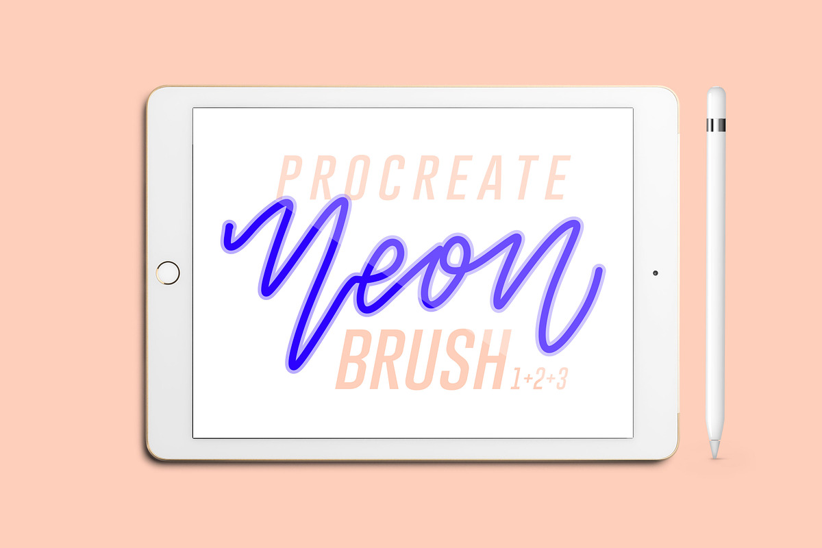 Neon Procreate Brushes, a Brush Add-On by AestheticDomain (Photo 1 of 5)
