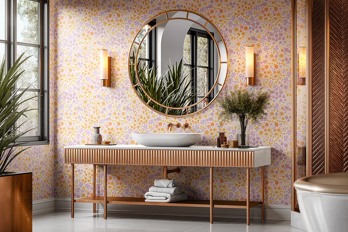 Summer Ditsy Flowers, a Wallpaper Graphic by MalyskaStudio (Photo 5 of 9)