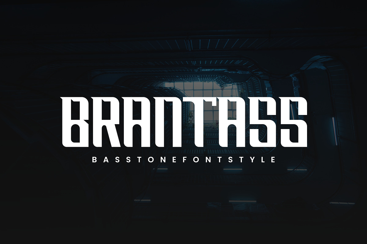 Basstone Modern Font Style., a Sans Serif Font by VectorCraft (Photo 1 of 2)