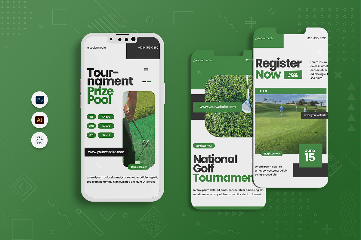 Golf Instagram Story, a Social Media Template by Fannan Studio (Photo 1 of 2)