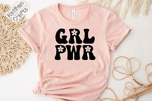 Girl Power Wavy Design Bundle Svg