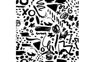 Seamless background hand made, an Illustration by Nenahliadava Design