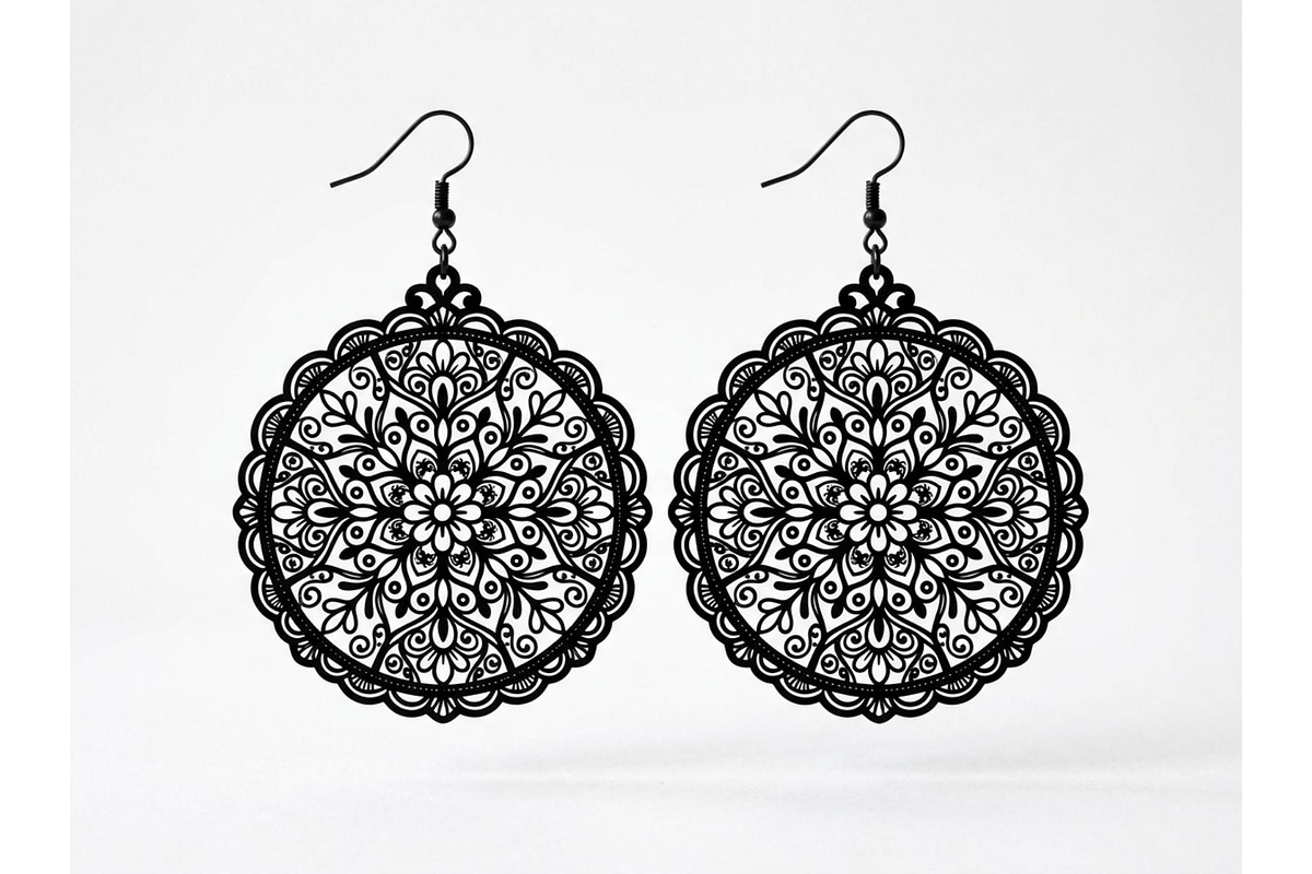 Mandala Earring SVG Bundle, an Object Graphic by musafir_fashion (Photo 10 of 10)