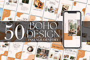 50 Boho Instagram Story Template, a Social Media Template by Daily Creative (Thumbnail 1 of 7)